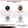 Service Caster SCC - 5" Phenolic Wheel Only w/Roller Bearing - 1/2" Bore - 600 lbs Capacity SCC-PHR515